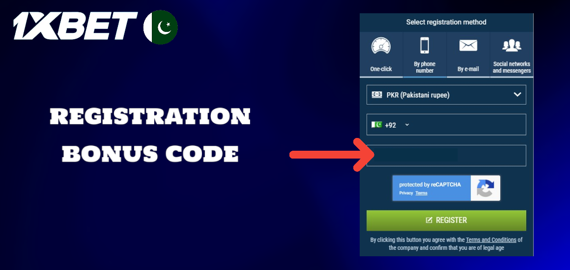 How to get 1xBet registration bonus code